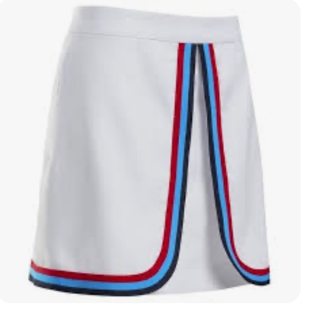 G/fore grosgrain split front skirt size 2